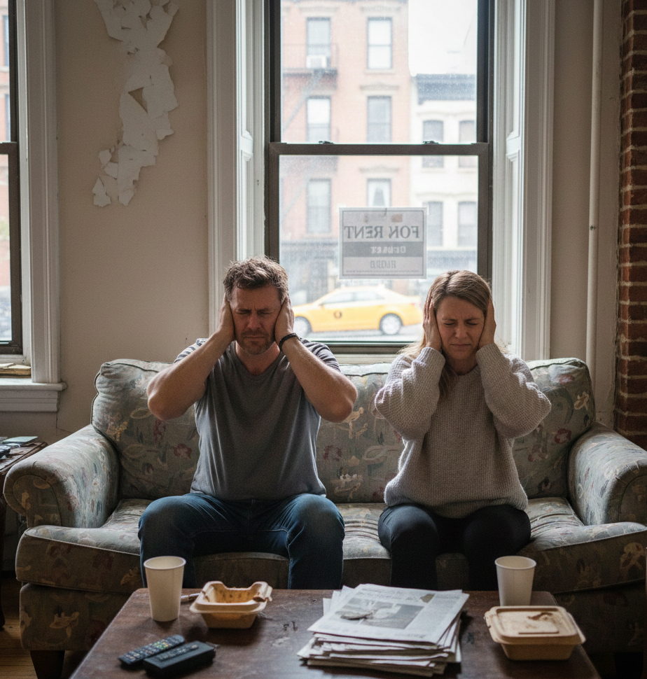 Noise Couple NYC apartment